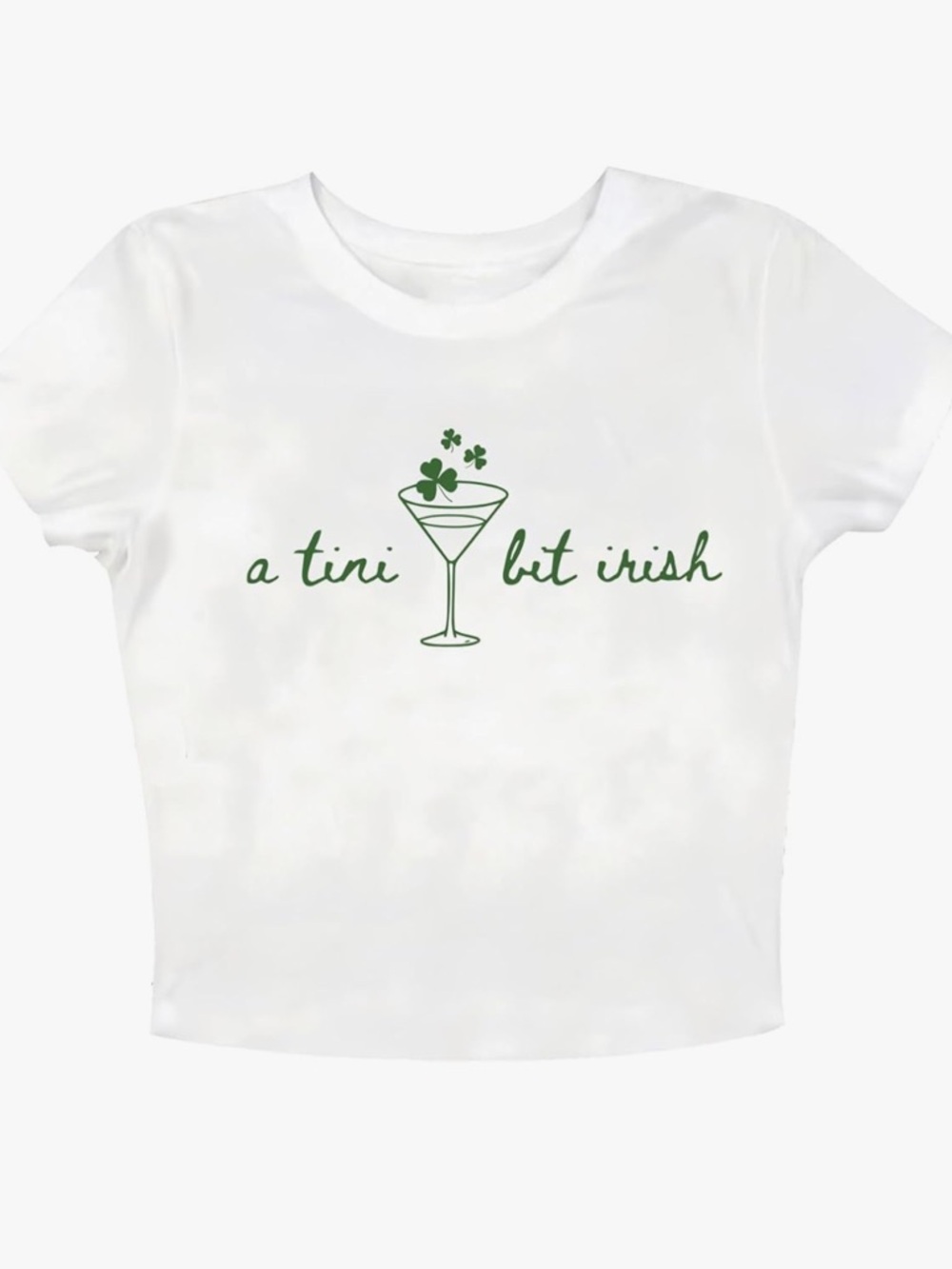 Tini Bit Irish St Patricks Crop Top